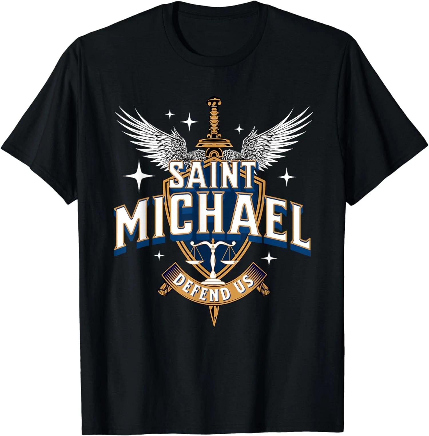 Sword of St Saint Michael Archangel Catholic Angel Warrior T-Shirt S