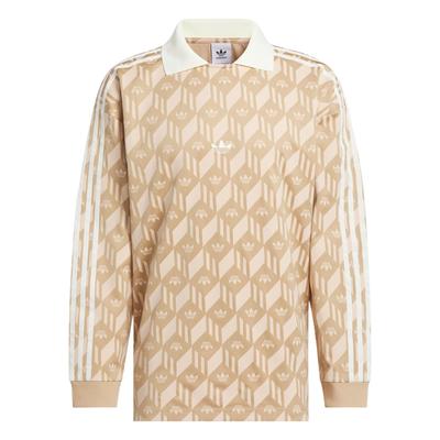Orijinaller Basit Çok Yönlü Günlük Moda Uzun Kollu Çizgili Polo Yaka Tişört Unisex Polo Yaka Tişörtler Sıcak Kum JP2098