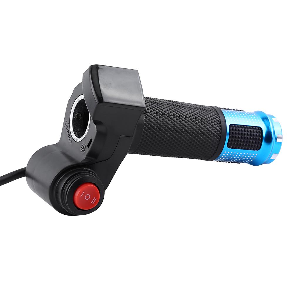 Throttle Grips With LED Display Screen Accelerator Handle For Electric Bike(golden)