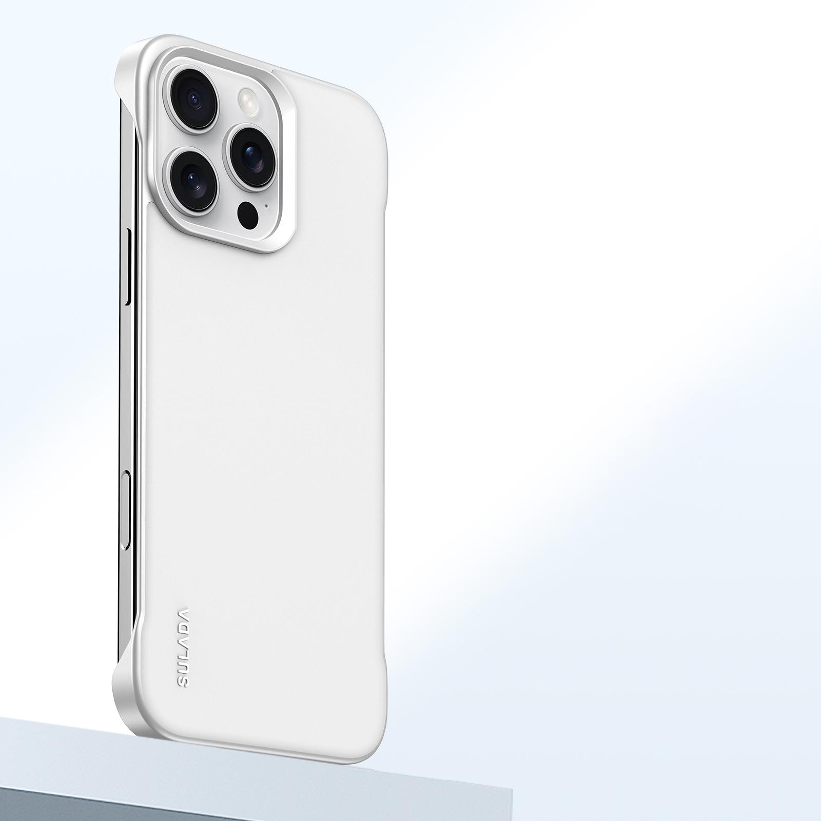 

SULADA Чехол для iPhone 16 Pro Безрамочный PU + PC Задняя крышка телефона C
