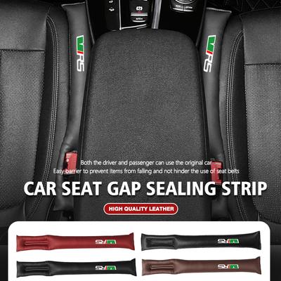 MIR1  Leather Car Seat Gap Filler Leak Proof Soft Pad Drop Spacer For VRS Octavia 2 3 Kamiq MK3 Kodiaq Karoq Superb Fabia