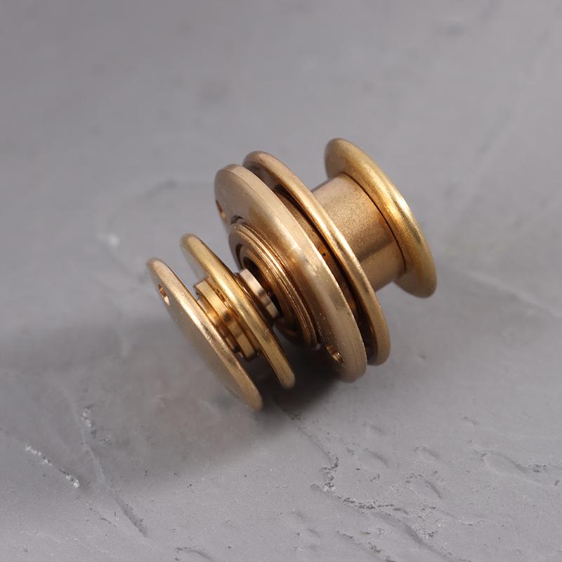 Messing Innfelt Klipsspenner Lås Veske Aktemappe Fjærlås Snap Dekorative Låser