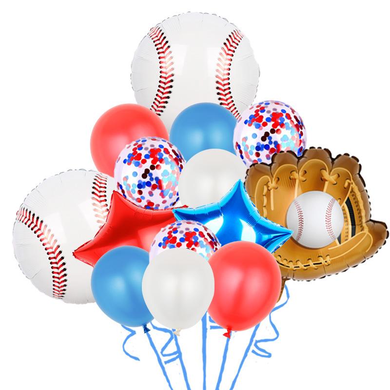 Baseball Theme Party Disposable Tableware Paper Plates Cup Banner Balloons Birthday Club Celebrations Baby Shower Decor Supplies