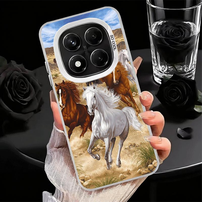 

Ferghana Horse Animal Soft Phone Case for Xiaomi Redmi Note 13 14 15 Pro Plus 12S 12 11S 11 11T 10S 10 Shockproof Cover Back She Redmi Note13ProPlus