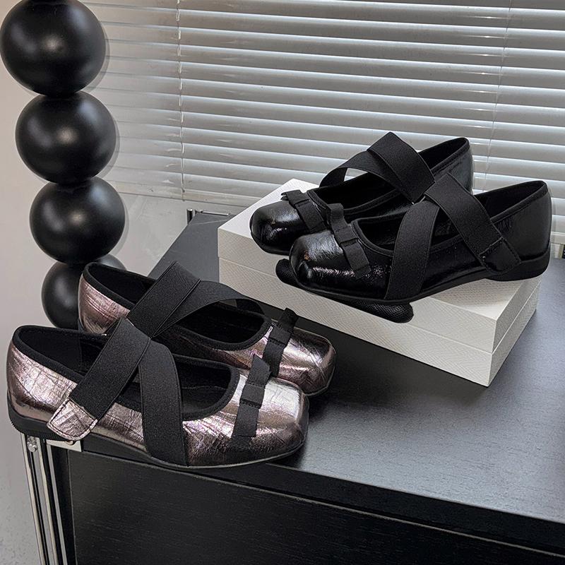 French Style Retro Bow Mary Jane Shoes Women's Outer Wear Spring 2025 New Style Ballet Style Shoes