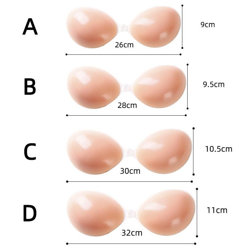 Autocolante din silicon pentru sâni: Sutien invizibil push-up fără bretele pentru rochii de mireasă