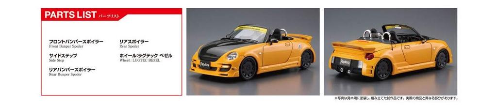 AOSHIMA The Tuned Car Series Daihatsu PANDORA TYPE887 EVOII L880K Copen 2002 Plastic Model 1/24 No.51