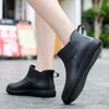 Short-cylinder Women's Waterproof Rain Shoes, Kitchen Water Shoes, Low-top Wear-resistant Rubber Shoes