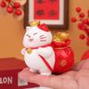 There Are Various Types of Home Decorations Such As The Lucky Cat Ornaments, Festive Tablecloths, and Resin Handicrafts for The Entrance Hall