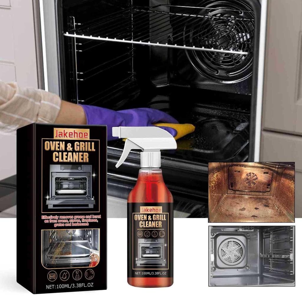 Professional Oven Grill Cleaner Spray Deep Cleaning Degreaser for Kitchen Stove BBQ Rack Heavy Duty Grease Remover