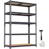 Heavy Duty Shelf, 28''×12''×60'' Metal Shelving Rack, 2400 lbs Basement Storage Shelves, Standing Shelves, Garage Racks