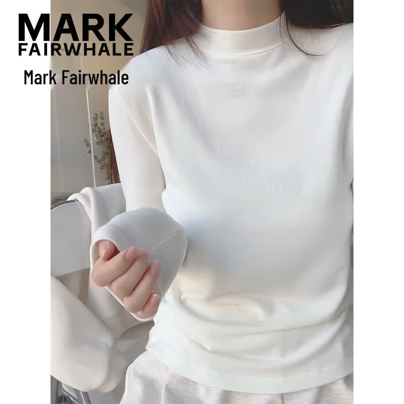 Mark Fairwhale Women's Half-Turtleneck Long Sleeve T-Shirt