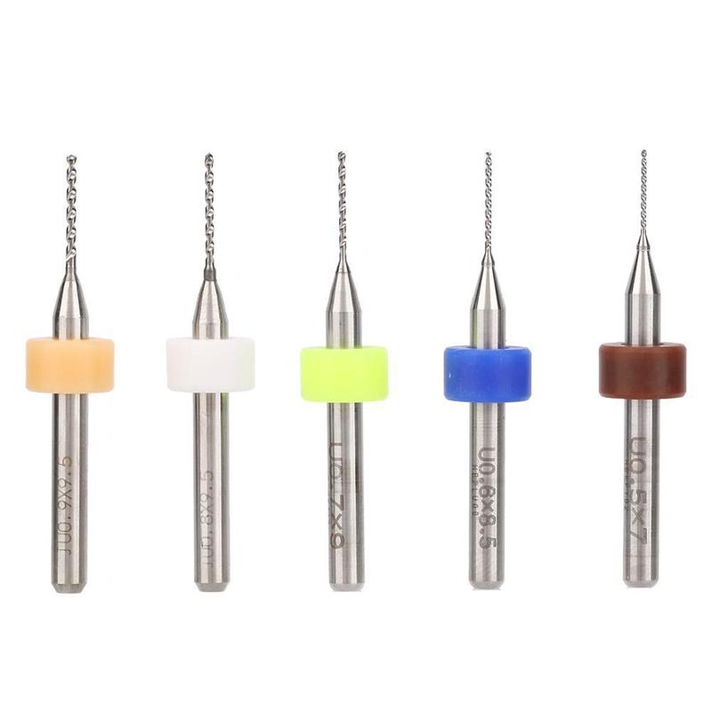 50 Pieces 0.5-0.9mm PCB Drill Bits Tungsten Carbide Micro Drill Bits Twist Drill Print Circuit Board Engraving Tool