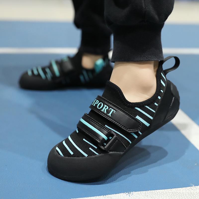 Children‘s Rock-Climbing Shoes Indoor Bouldering Training Shoes Outdoor Non-slip Mesh Boys Girls Athletic Rock Climbing Shoes