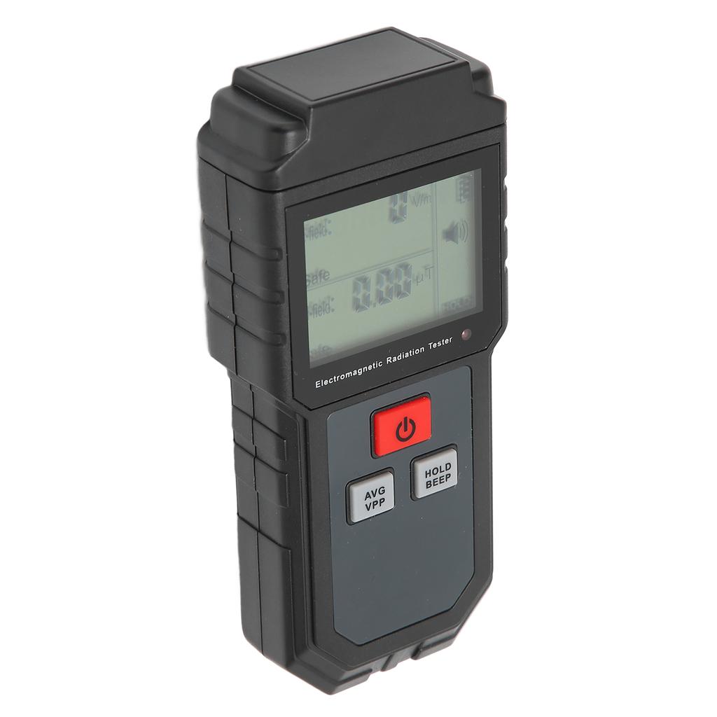 Electromagnetic Radiation Tester 1V/M?1999V/M LCD EMF Meter with Sound Light Alarm for Home