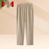 Mooou Women's Plus Size High-Waist Elastic Straight-Leg Casual Pants