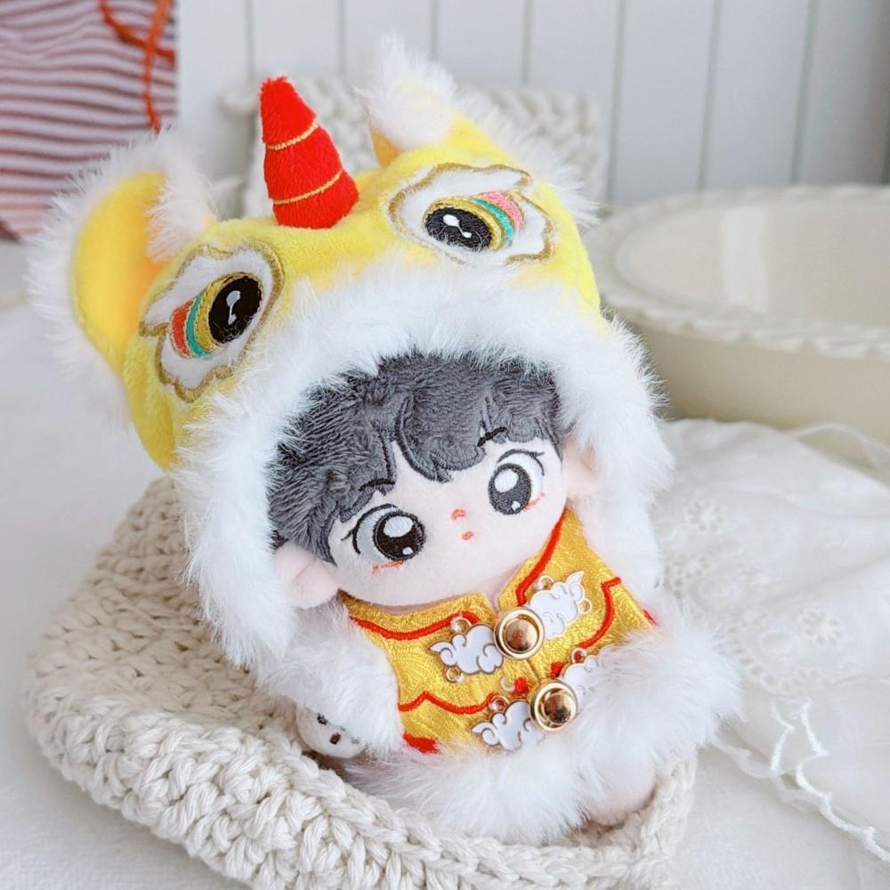 1 set Dancing Lion Doll Clothes Outfit Chinese Style Doll Dress Up Set  New Year Gift