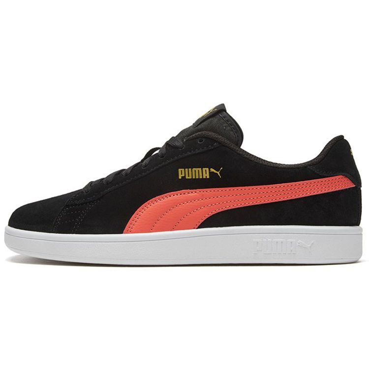 

Puma Smash V2 Retro Casual Low-Top Sneakers Unisex Sneakers Black Coral-Red 364989-39 41