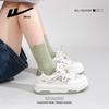 Matcha green single net little white shoes breathable versatile design thick baseplate shoes vitality student shoes