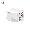 1Pcs 8 In 1 Fast Charging Phone Charger Power Adapter 240W Gan Usb C Charger Type C Eu/Us/Uk Plug Wall Charger For Phone