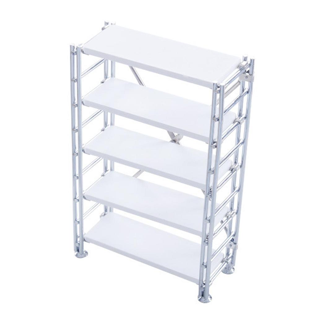 1:12 Maßstab Regal Puppenhaus 5-stöckiges Bücherregal Puppenhausmöbel Puppenhauszubehör, Lebensszene Puppenhaus Dekoration