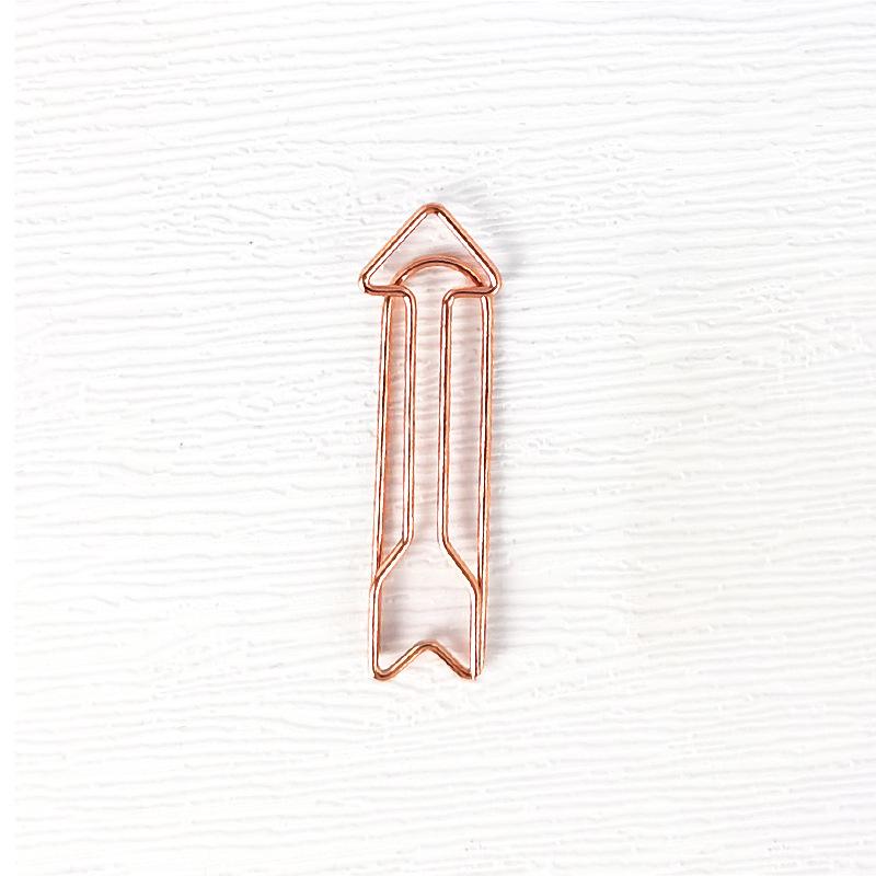 Creative Cartoon Colored Arrow-Shaped Metal Paper Clips in Box