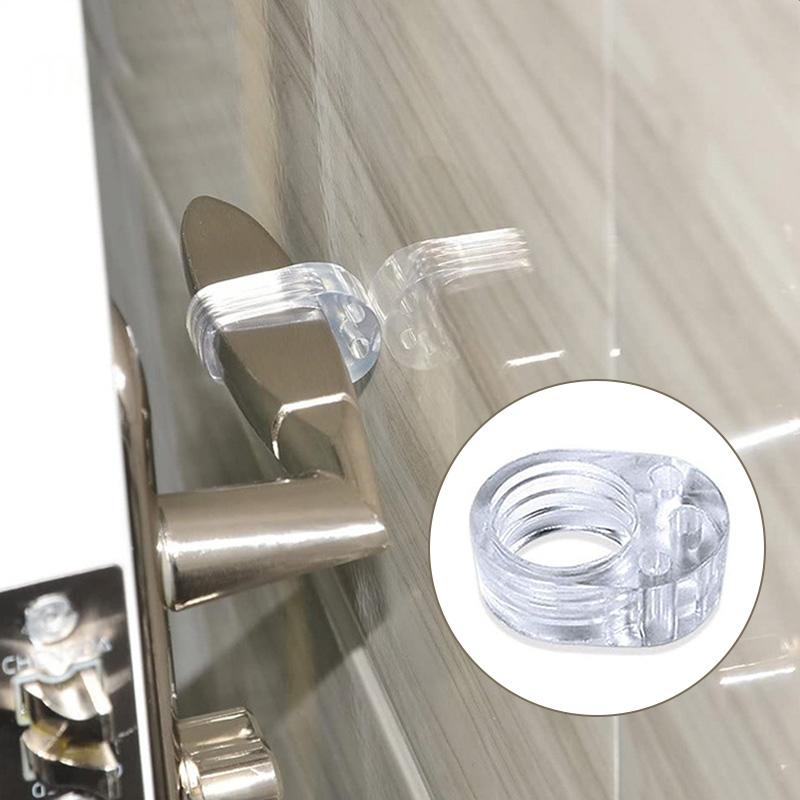 Transparent Silicone Door Handle Pads for Wall Impact Buffer and Baby Safety Protection