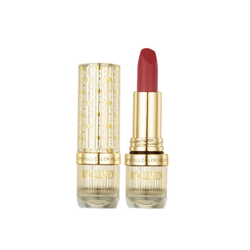 Marco Andy Velvet Essence Long-lasting True Red Waterproof Lipstick - Enhances Complexion, Non-stick