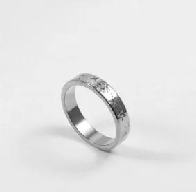 Anello Minimalista in Acciaio Inossidabile a Forma di Cuore Amore Vuoto per Donne Anelli con Zirconi Intarsiati Colore Oro Impermeabile Gioielli Moda Romantica