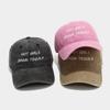 Street Style Letter Denim Baseball Cap With Embroidery And Adjustable Strap For Men And Women