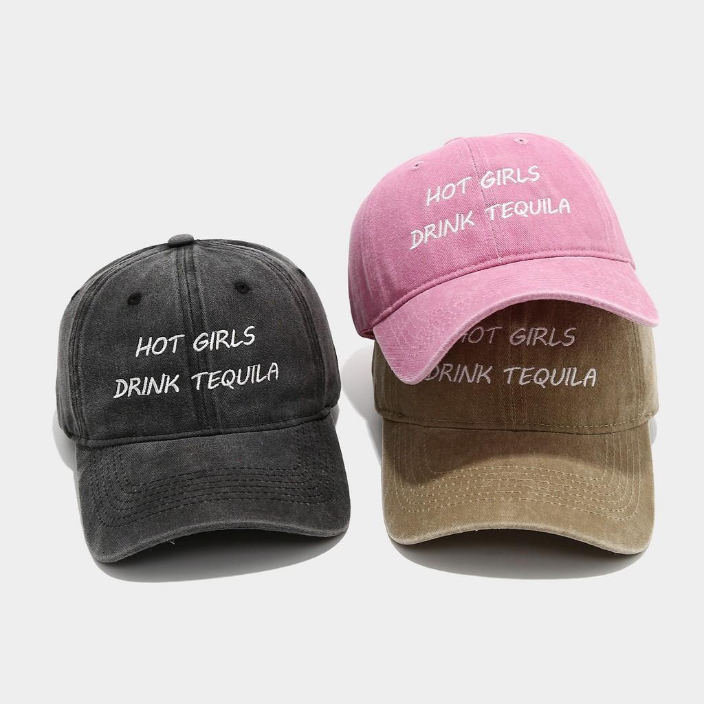 Street Style Letter Denim Baseball Cap With Embroidery And Adjustable Strap For Men And Women