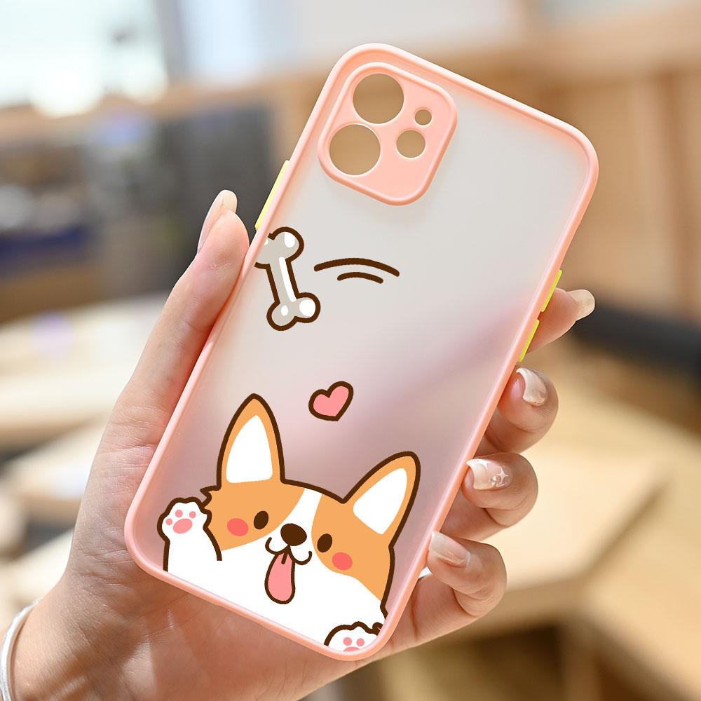 Roztomilý Krásný Vzor Psa Corgi Nárazuvzdorný Kryt na Telefon pro APPLE iPhone 11 12 13 14 Pro XS Max XR X 7 8 Plus SE Mini Silikonový Kryt