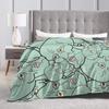 Handsome S-Squidwarded Pattern Blankets Flannel Decoration Multi-function Soft Throw Blankets for Bedding Travel Bedding Throws