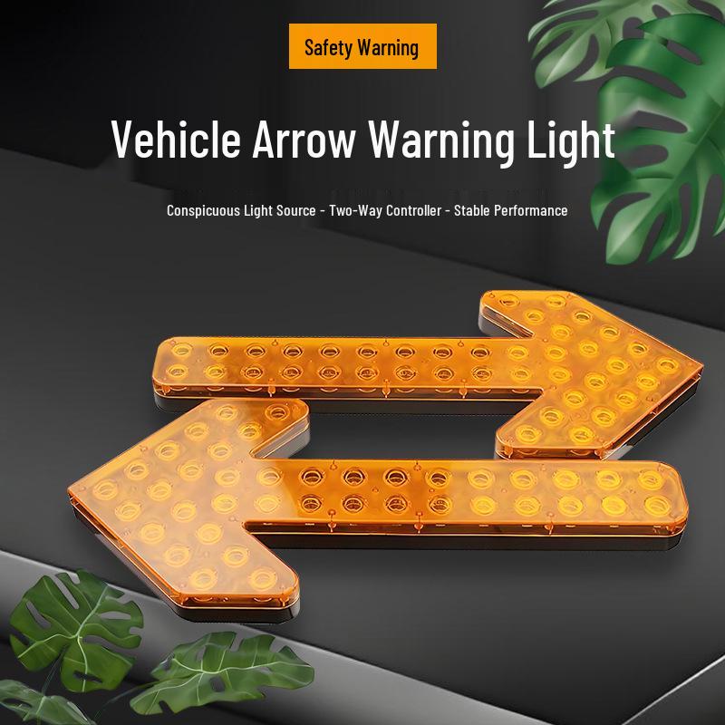 24V LED Arrow Light for Engineering Vehicles – Strobe, Indicator, and Guide Light (12V Compatible). Arrow Light Controller