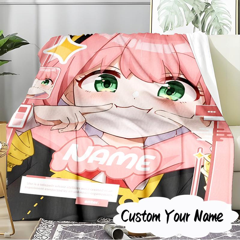 Custom Name Happy Birthday SPY Blanket  Ideal Bedding Blanket Perfect for Travel, Camping, Living Rooms, Offices, Sofas, Fan Christmas gift