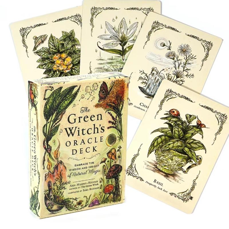 The Green Witch's Oracle Deck Embrace the Wisdom and Insight of Natural Magic Green Witch Witchcraft Series Tarot Cards