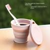 Portable Travel Folding Water Cup Large Capacity Mini Telescopic Cups Silicone with Lid  Outdoor Coffee Cup Camping Tooth Glass
