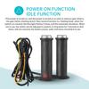 Universal Motorcycle 7/8" 22mm Hand Heated Grips DC 12V 5/3-Gear Electric Heated Grips ATV Warmers Handlebar Hand Hot Molded