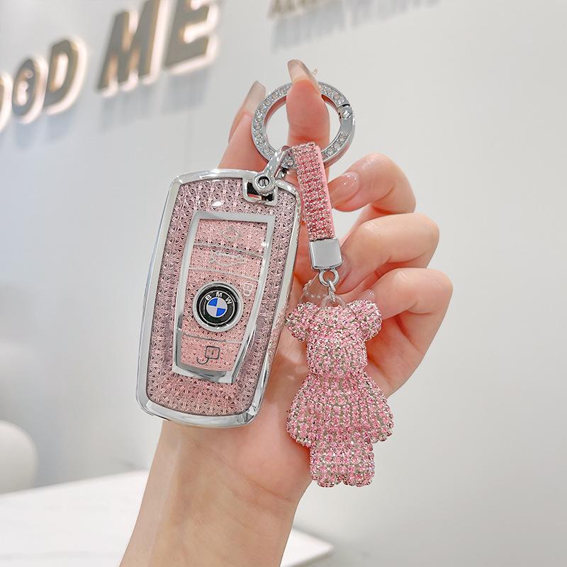 Premium Key Case for BMW 3, 5 Series, X1, X2, X3, X5, 320li, 525li, I3 - Elegant Design for Women
