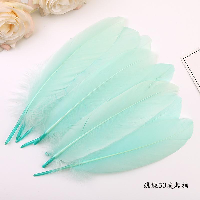 50Pcsdiy Feather Hard Big Floating Feather Wedding Dress Toddler Handmade Decorative Material Mask Feather