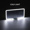Miroir de Maquillage LED pour Voiture avec Double Commande Tactile Lumière d'Appoint & USB