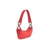 By Far Mini Amira Zipper Closure Fashion Solid Color Pebbled Leather Underarm Bag Women Handbags Coral 22SSMINRSCRAFLTMED-127410