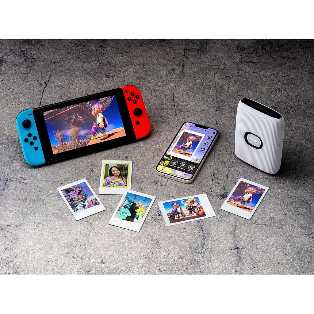 Fujifilm instax mini Link2 Smartphone White Switch INS MINI LINK2 NS Printer, (Nintendo Design)