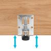 2Pcs Adjustable Furniture Feet Levelers Metal Cabinet Leg Leveler for Uneven Floors Wardrobe Cabinet Table Workbench Stability