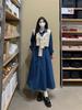 2026 Spring Plus Size Slimming College Style Skirt & Vest Two-Piece Set for Women