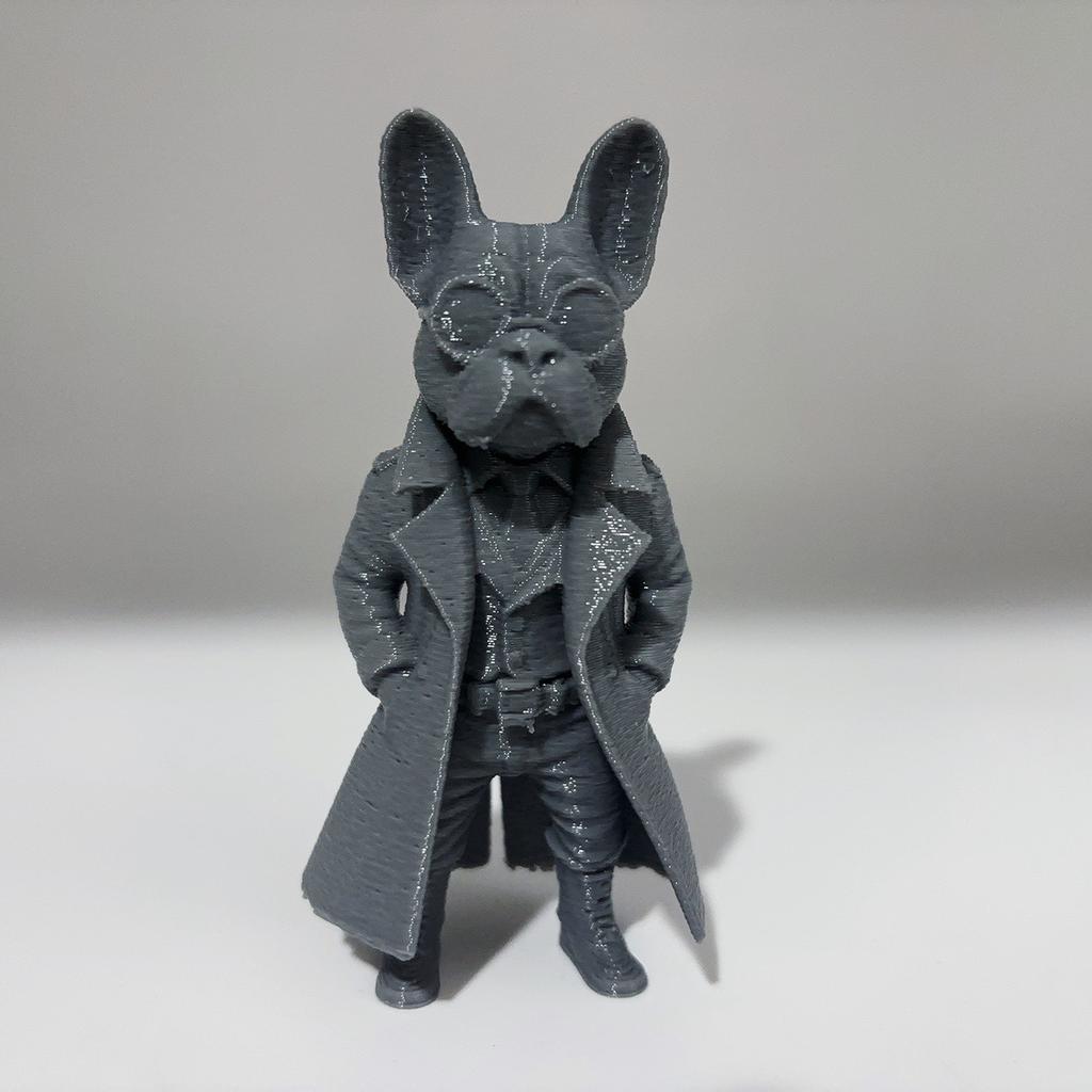 Bulldog Gentleman Statue Ornament, French Bulldog Gentleman Detective Sculpture, Cool Windbreaker Sunglasses Shaped Handicrafts