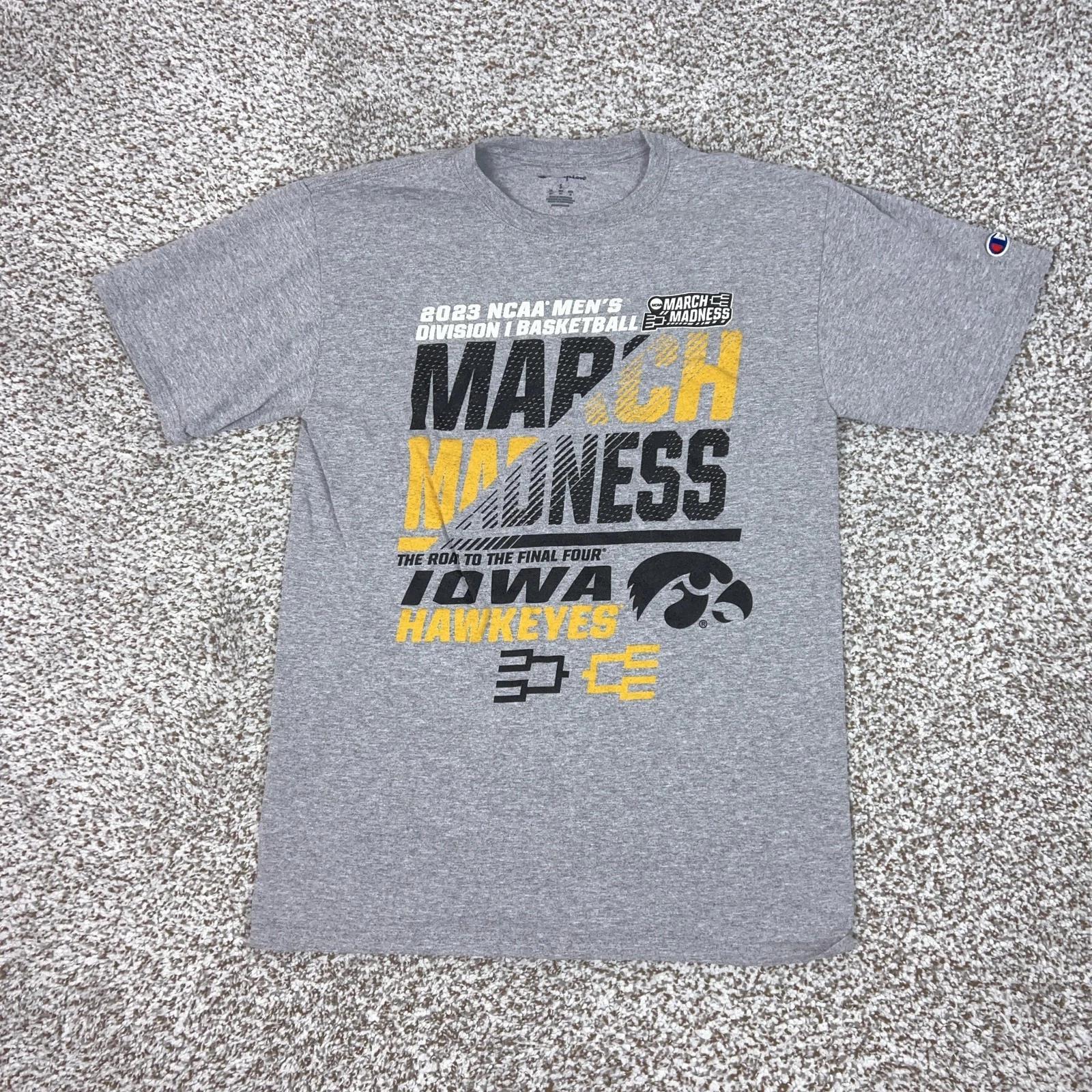 

Iowa Hawkeyes Shirt Mens Small NCAA Basketball Champion March Madness College T XL
