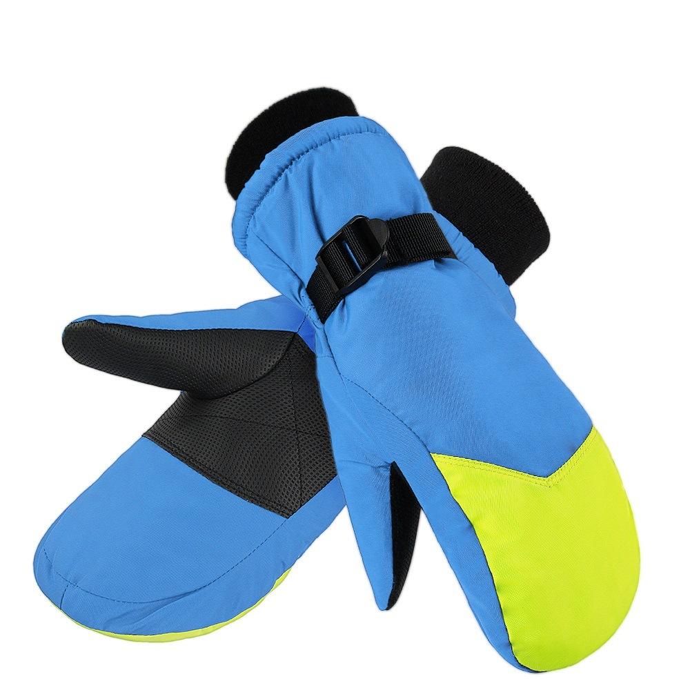 Autumn and Winter Children's Ski Gloves Stuffed with Velvet Thickened Outdoor Play Snow Men and Women Students Snowboard Warm Gloves