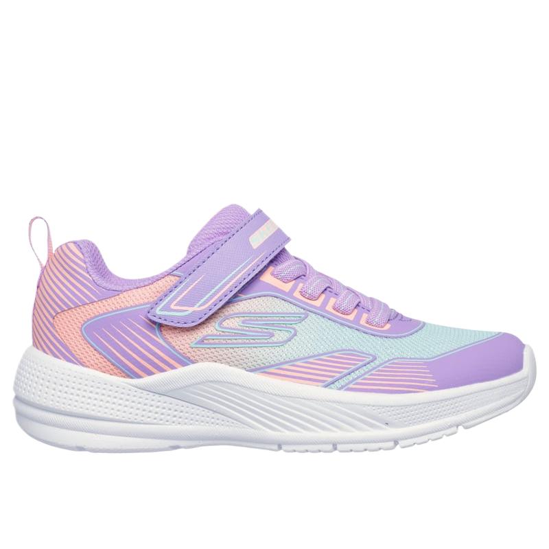 Skechers Kids Microspec Advance Oasis Point Casual Fashion Low Top Shoes Kids sneaker Violet 303657L-LVMT
