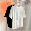 Men's Short-Sleeve Korean Harajuku Casual Ice Silk Shirt